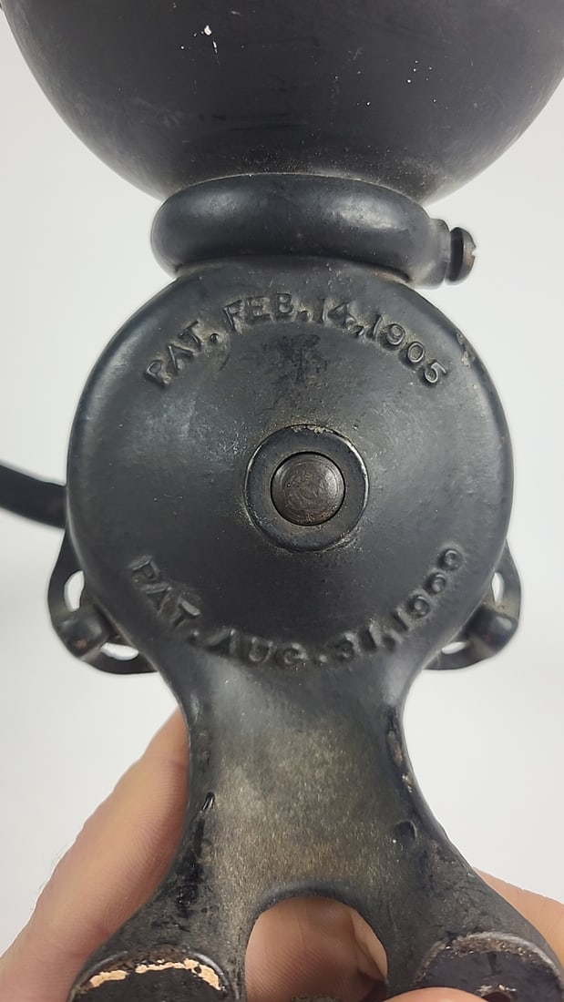 Vintage Universal No. 0012 Coffee Mill Grinder with Wooden Handle, Vintage Wall Mountable, Landers, - 7