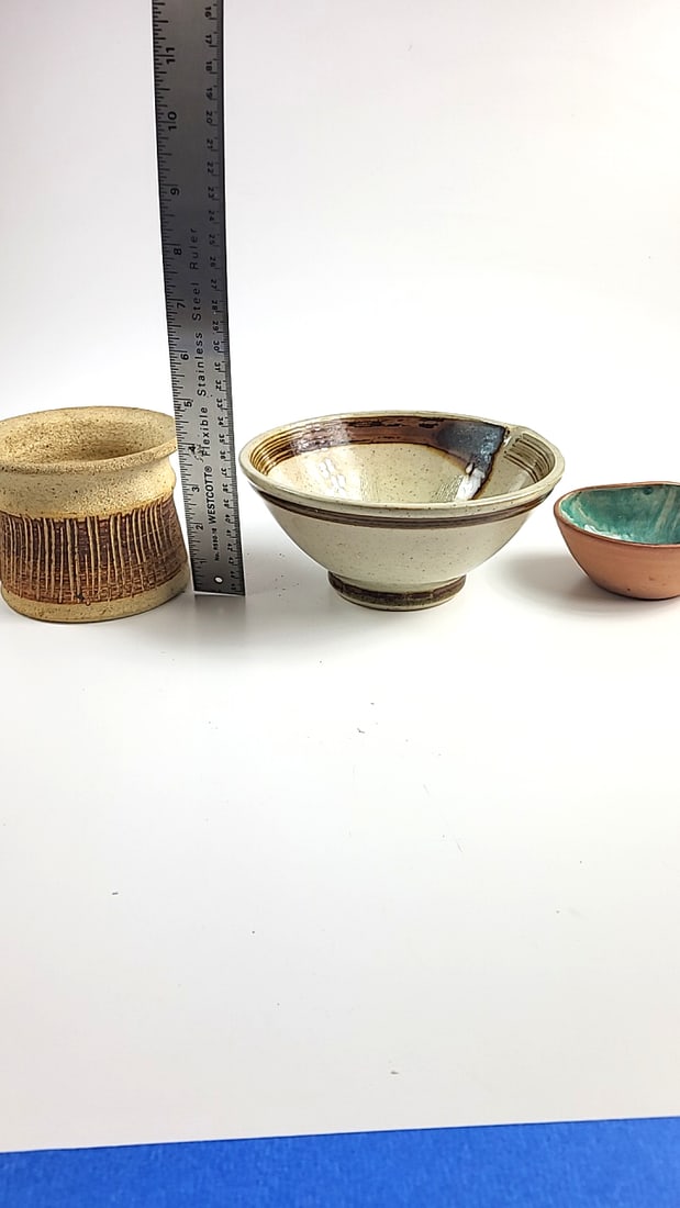 Vintage Ceramic Art Bowl Lot Various Artists ðŸŽ¨ ðŸ‘¨â - 6