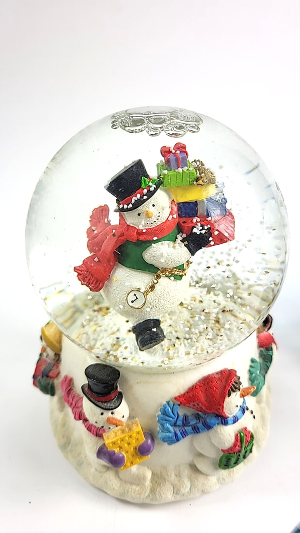 Vintage Snow Globe Collection: Lighthouse, Nativity 2004, Snowmen, Ship, - 3