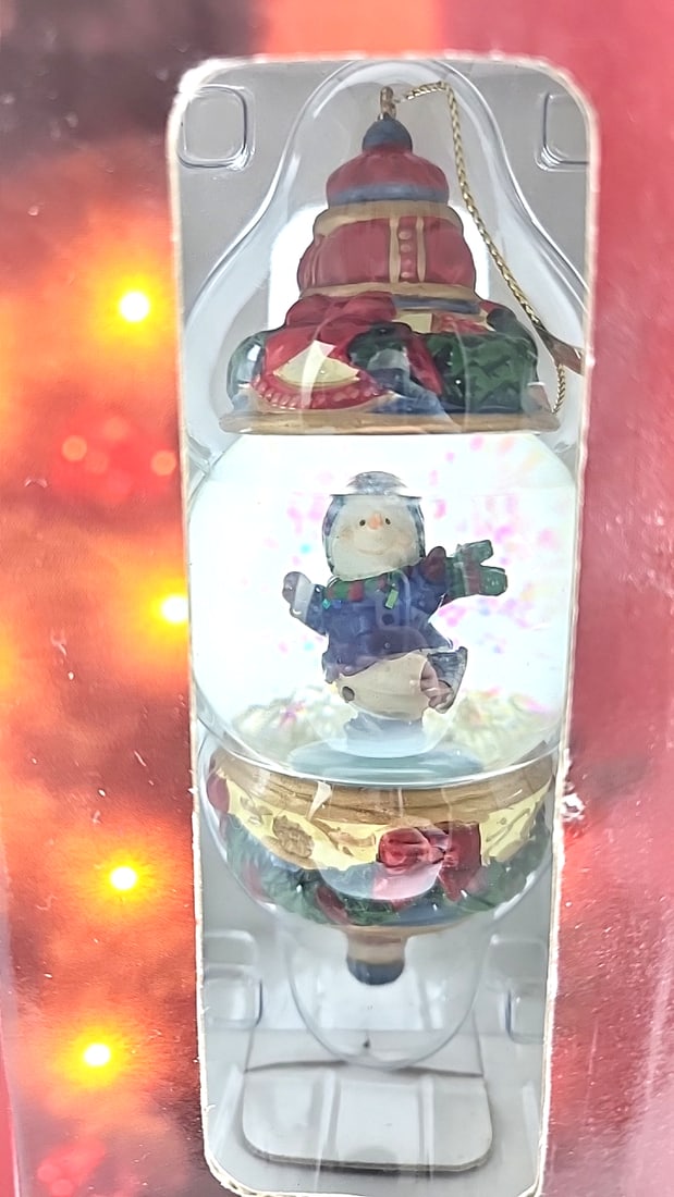 Vintage Kirkland Signature Vellux Glass Waterglobe Ornaments Set of 8 All Unique Brand New Holida... - 3