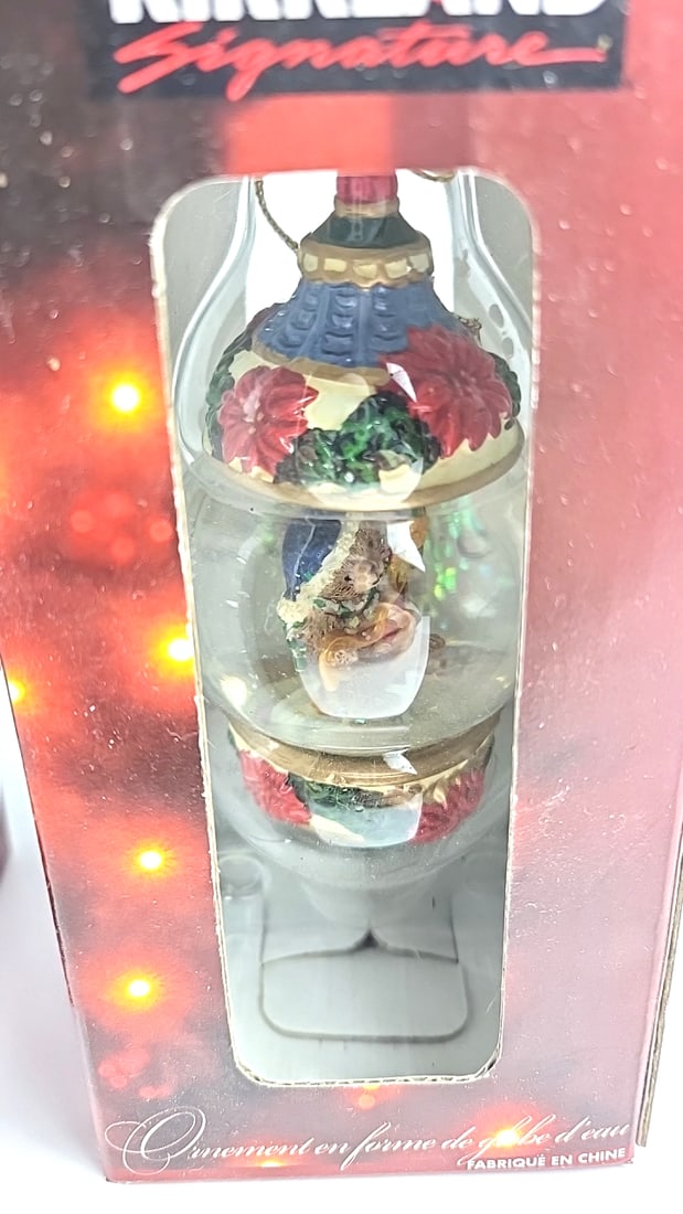 Vintage Kirkland Signature Vellux Glass Waterglobe Ornaments Set of 8 All Unique Brand New Holida... - 6