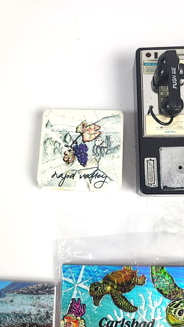 Vintage Souvenir Magnet Collection Hawaii Carlsbad National Park Pope Traveling Etc Theme Decor - 12