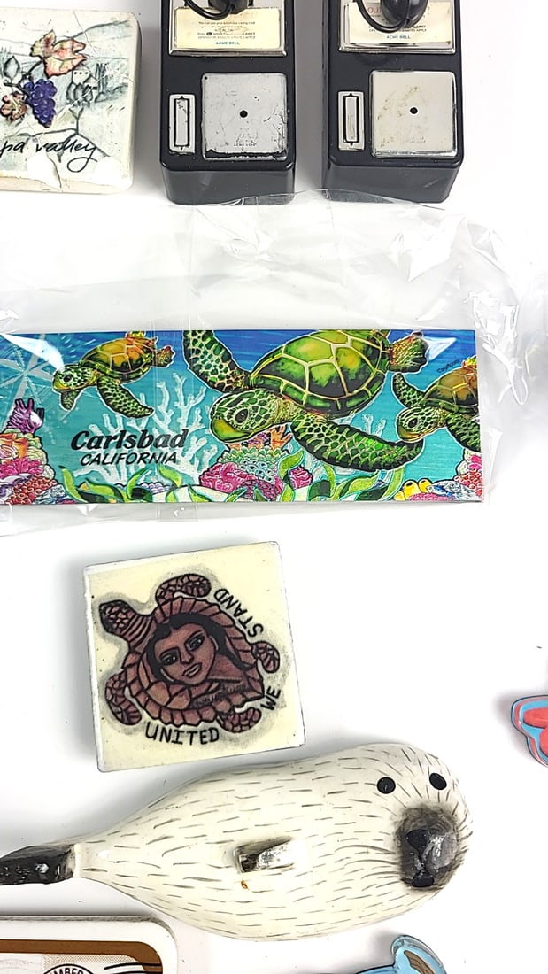 Vintage Souvenir Magnet Collection Hawaii Carlsbad National Park Pope Traveling Etc Theme Decor - 9