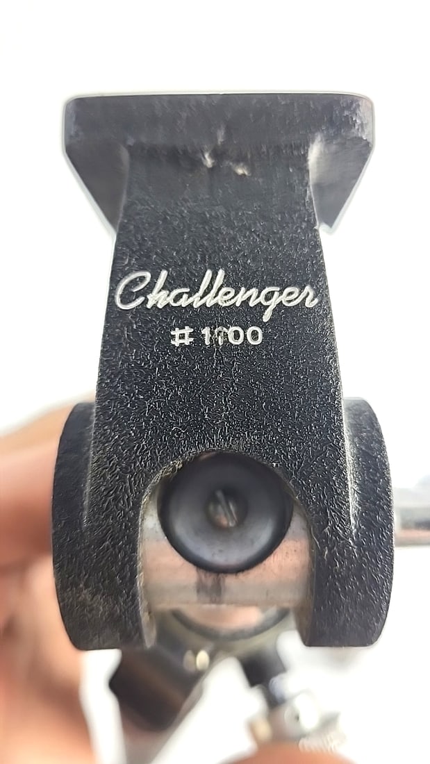 Vintage Challenger 1100 Japan Extens to 4' - Camera Tripod Black Adjustable Aluminum Photo Stand - 2