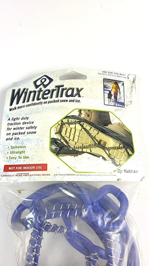 New Ã—2 WinterTrax Yaktrax Traction Device Blue Spikeless Ultralight Snow Ice Walker - 3