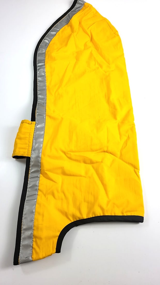 Posh Paw Creations Yellow Reflective Dog Whippet Hound Large City Slicker Coat with Polo Neck, Ve... - 6