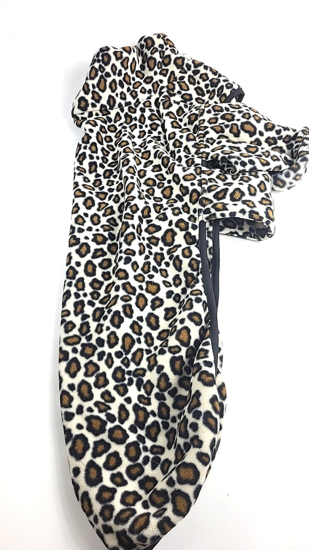 Posh Paw Creations For Whippet Hound Dog Medium Cheetah Pattern Indoor Fleece Coat With Velcro Cl... - 2