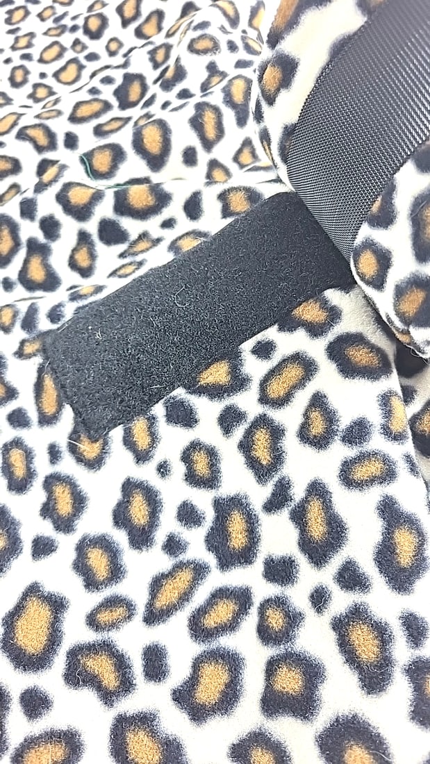 Posh Paw Creations For Whippet Hound Dog Medium Cheetah Pattern Indoor Fleece Coat With Velcro Cl... - 4