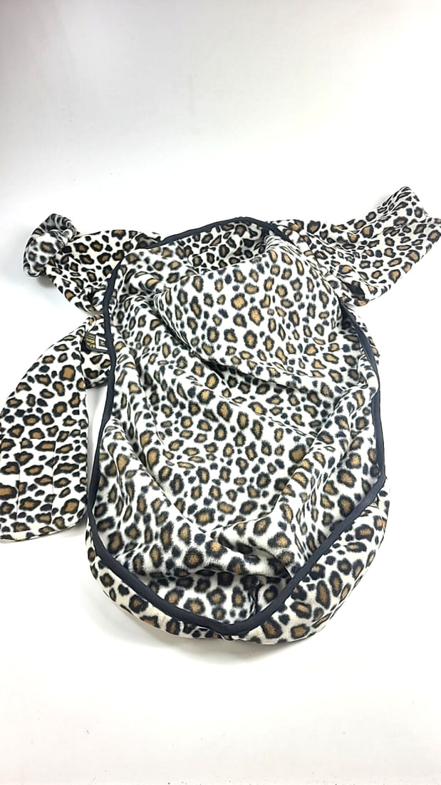 Posh Paw Creations For Whippet Hound Dog Medium Cheetah Pattern Indoor Fleece Coat With Velcro Cl... - 5