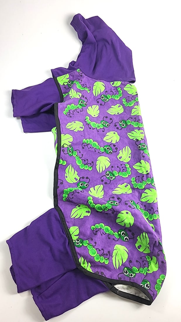 Posh Paw Creations For Whippet Hound Dog Medium Size Indoor Cotton - Polyester Purple Coat With V... - 3