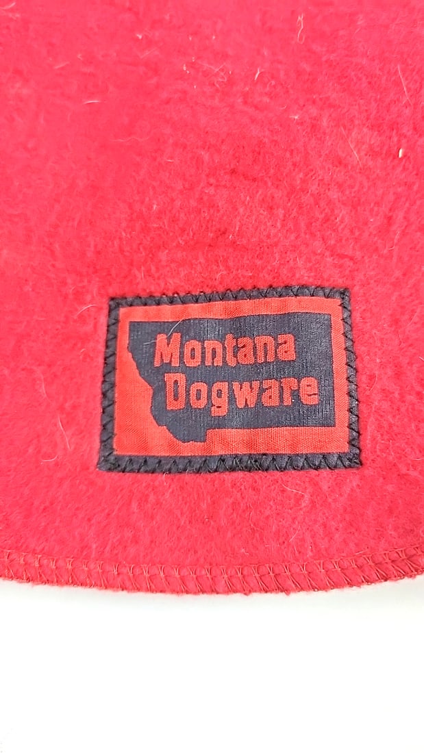 Montana Dogware Small Fleece Red Coat Warm Polyester for Greyhound Dog - 3