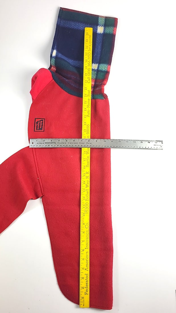 Montana Dogware Small Fleece Red Coat Warm Polyester for Greyhound Dog - 4