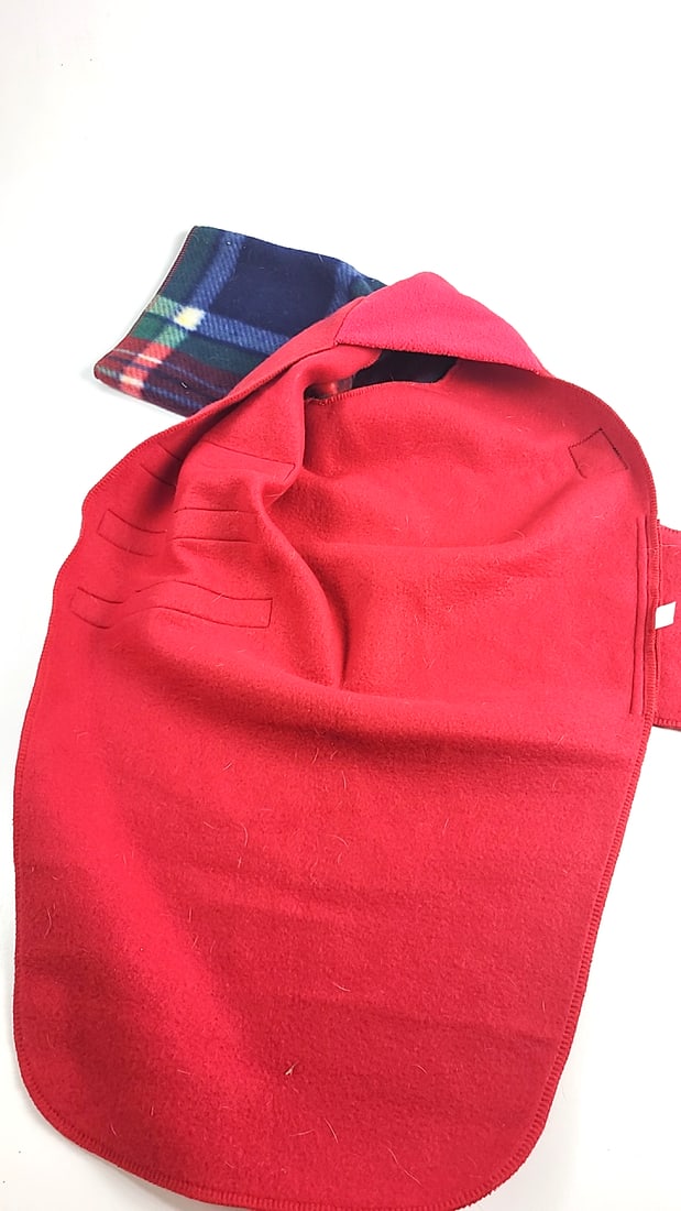 Montana Dogware Small Fleece Red Coat Warm Polyester for Greyhound Dog - 7