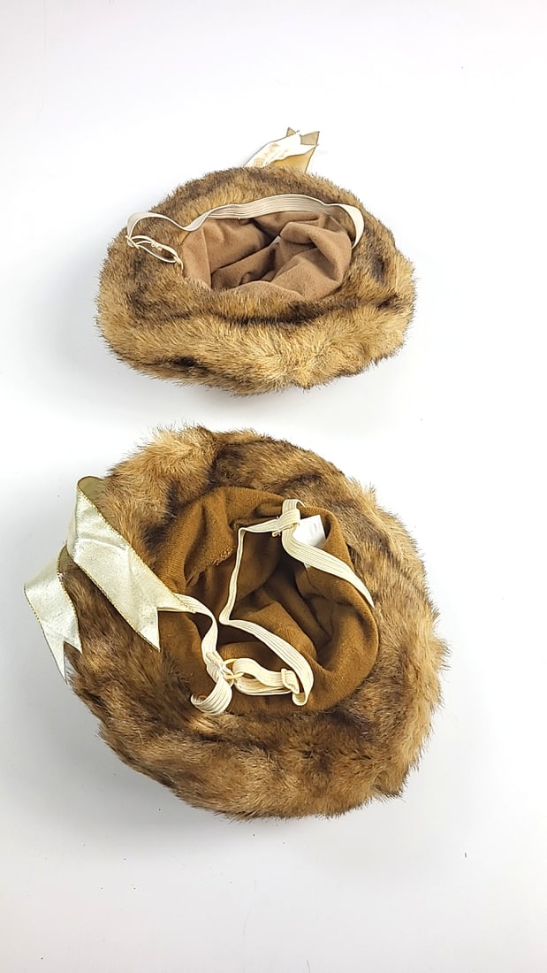 2x Doggles Fancy Fur Dog Hat Machine Washable Medium Size - 2