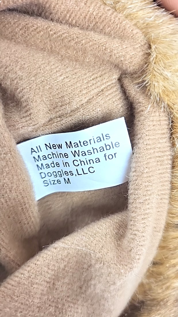 2x Doggles Fancy Fur Dog Hat Machine Washable Medium Size - 4