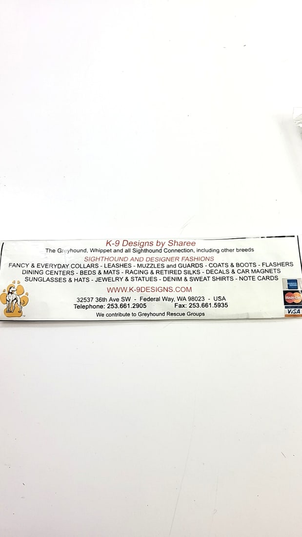 Lot of 3 K-9 Designs by Sharee Sighthound - Greyhound - Whippet Designer Dog Fashions - 5