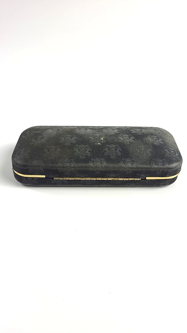 Giorgio Beverly Hills Vintage Eyeglasses with Case Gold Half Rim Almost Rectangular Frames - 15