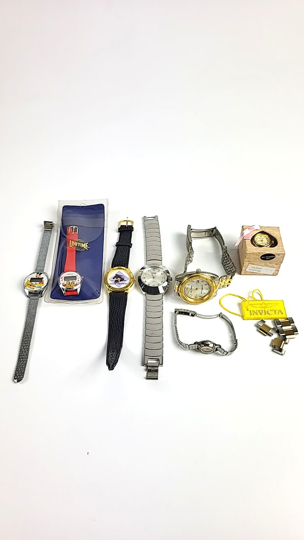 Vintage Watch Collection: Olma Mini, Bradley with Mickey & Pluto, Untime Digital, Bijoux Terner, ...: This is a general auction of estate goods. All items as as pictured. Local pick up will be on 3/14 at our warehouse in Sodo (3429 Airport Way S) from 10am-1pm. Items not picked up will be subjec to a