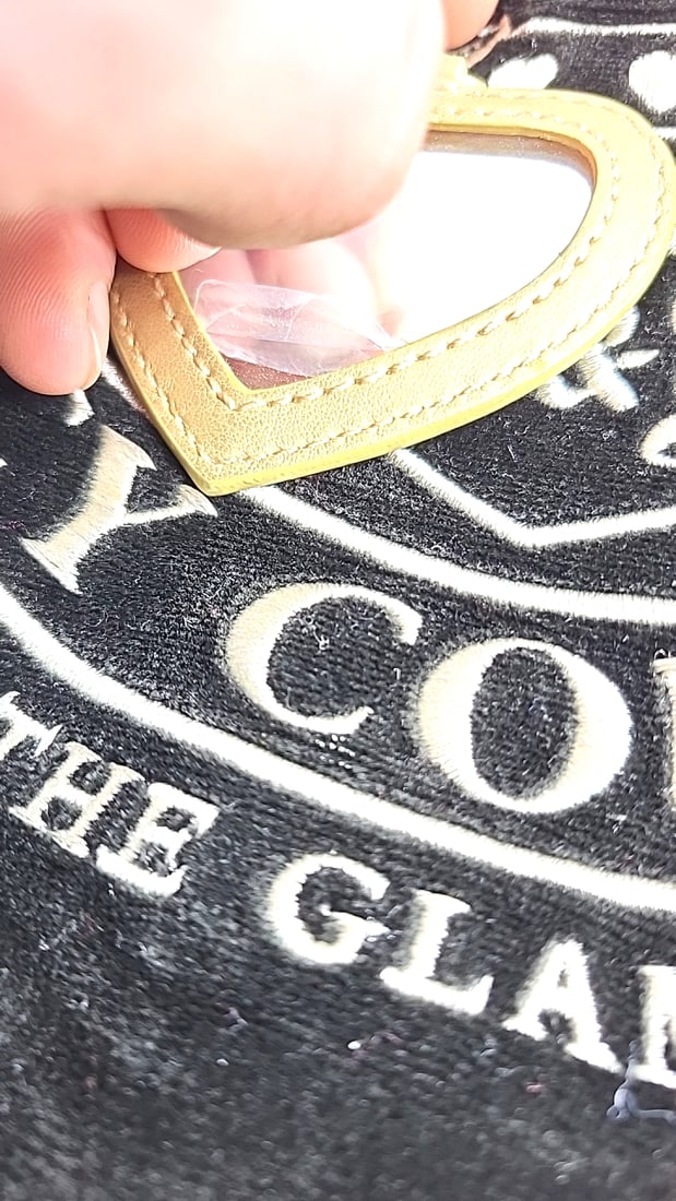 Juicy Couture Black Large Purse with Crest and Bow Design - Glamorous Style - 11