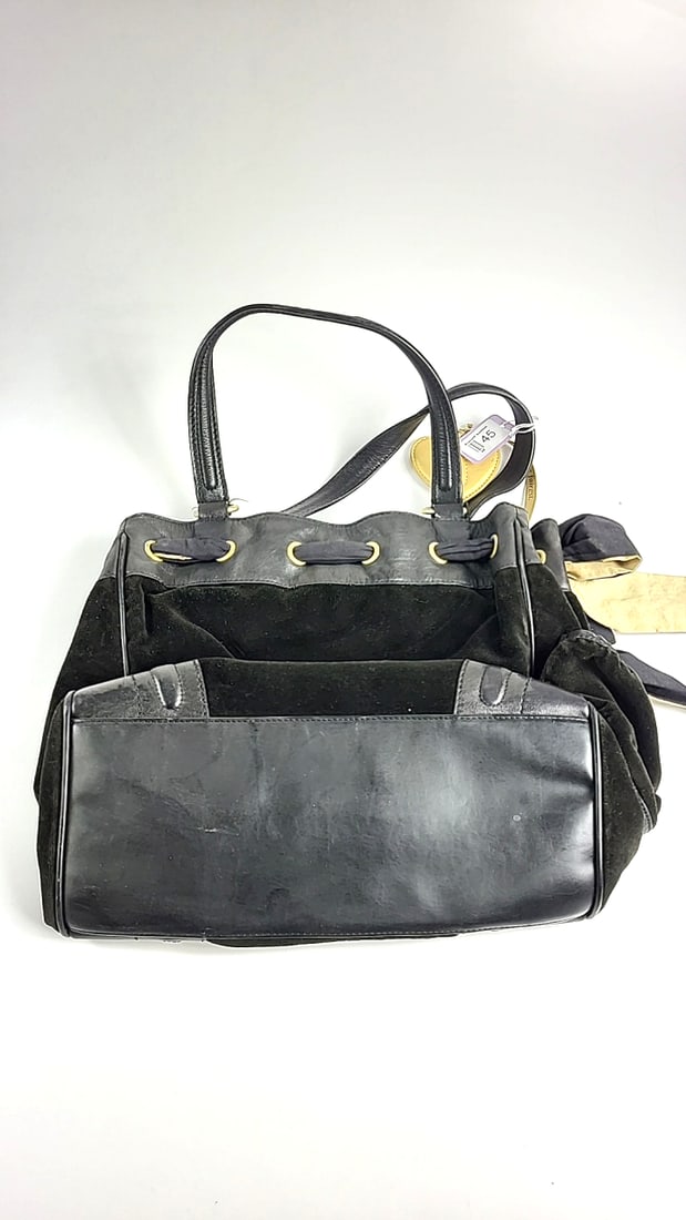 Juicy Couture Black Large Purse with Crest and Bow Design - Glamorous Style - 2