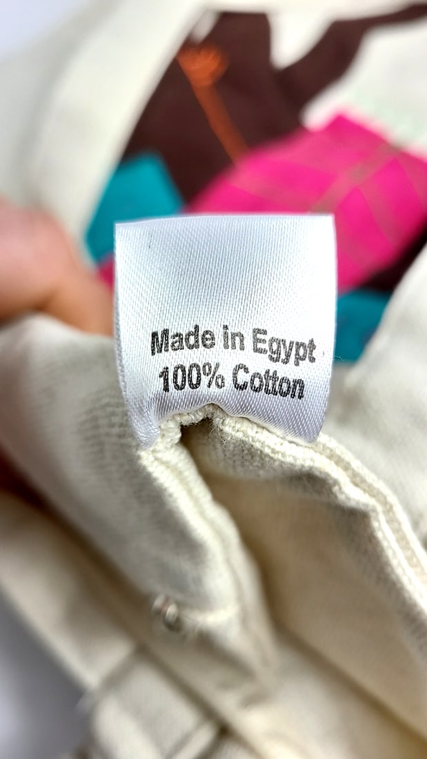 Patch Work Hand Made In Egypt 100% Cotton Tote Bag #2 with Embroidered Camel Design ðŸ - 10