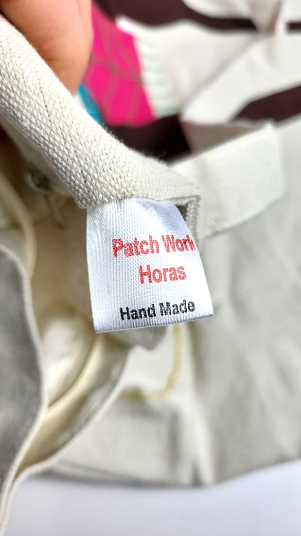 Patch Work Hand Made In Egypt 100% Cotton Tote Bag #2 with Embroidered Camel Design ðŸ - 9