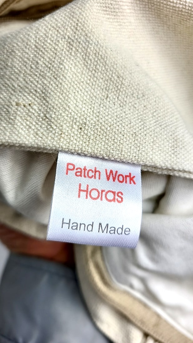 Patch Work Hand Made In Egypt 100% Cotton Tote Bag with Embroidered Whirling Dervish Design - 7