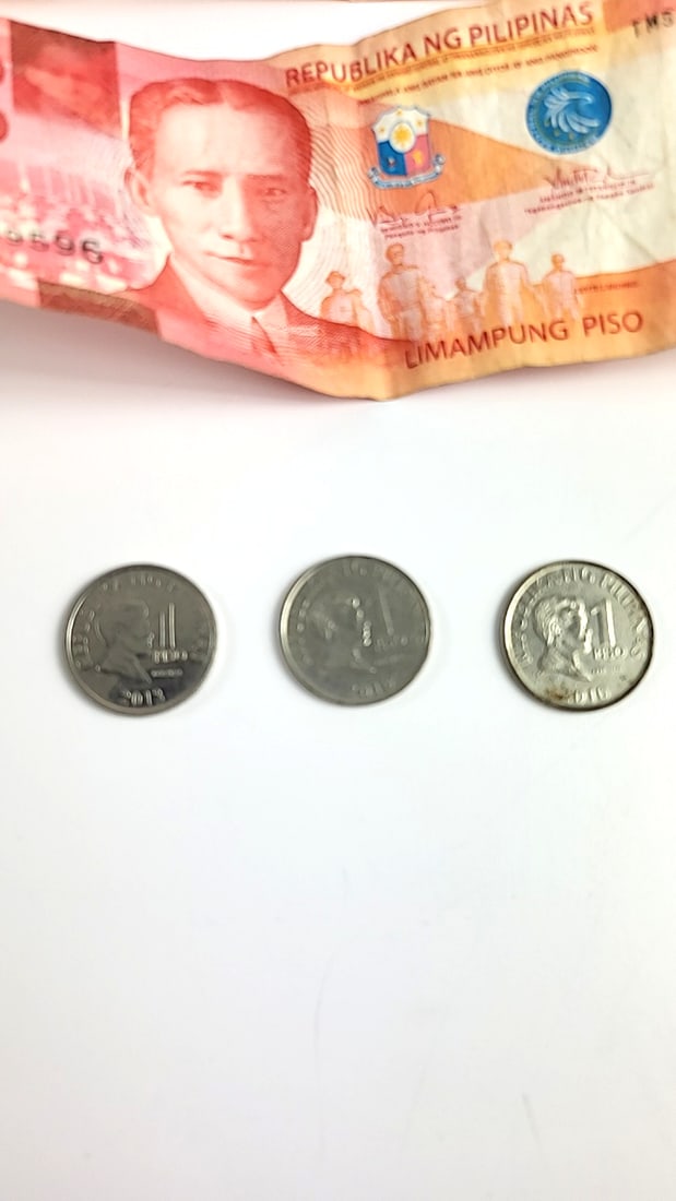 Vintage Mexican & Philippine Currency Set - Banco de Mexico 50 Peso Note, Variety Coins, Collecti... - 5