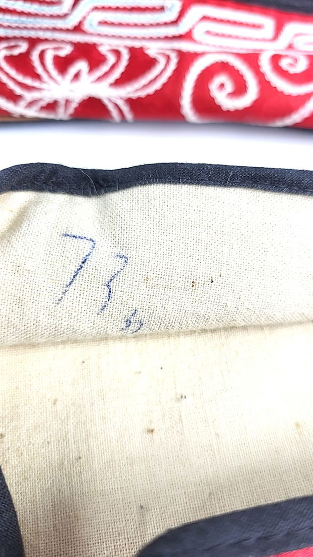 Vintage Embroidered Chinese Opera House Slip-On Shoes Red Multicolor Design - 2