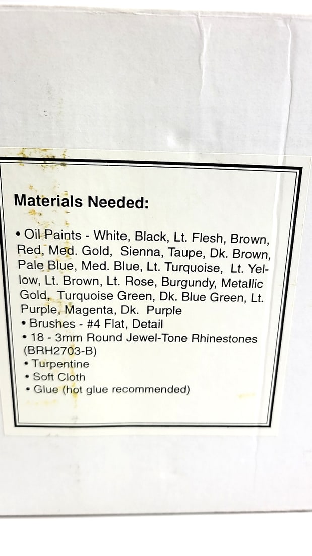 Vintage Wang's Unpainted Plaster Nativity Set 10-Piece Holiday Scene Craft Kit - 6