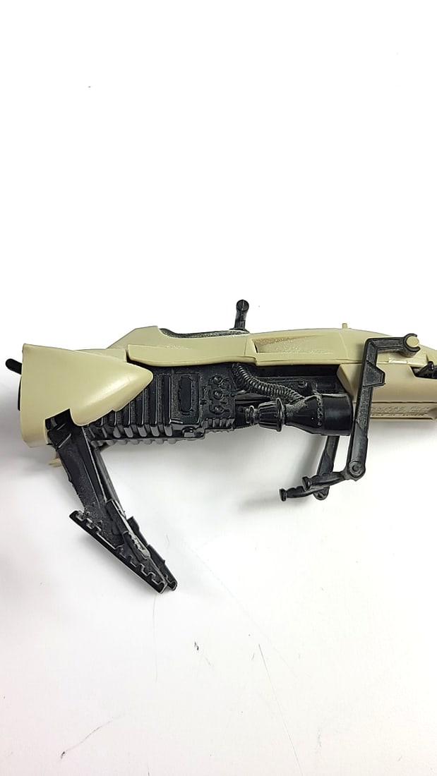 Vintage 1983 Lucas Film Star Wars Speeder Bike Model Toy - Beige & Black - Collectible Sci-Fi Rep... - 4