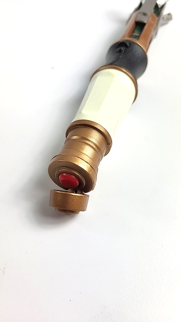 Doctor Who Sonic Screwdriver Toy Prop Replica - Copper White Black Silver Model - 2