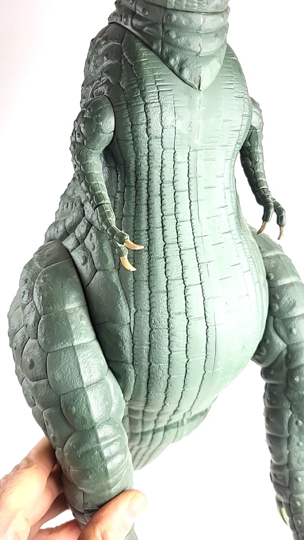 Large T-Rex Dinosaur Action Figure Toy Collectible Cast Plastic Green Monster Kaiju Articulated C... - 11