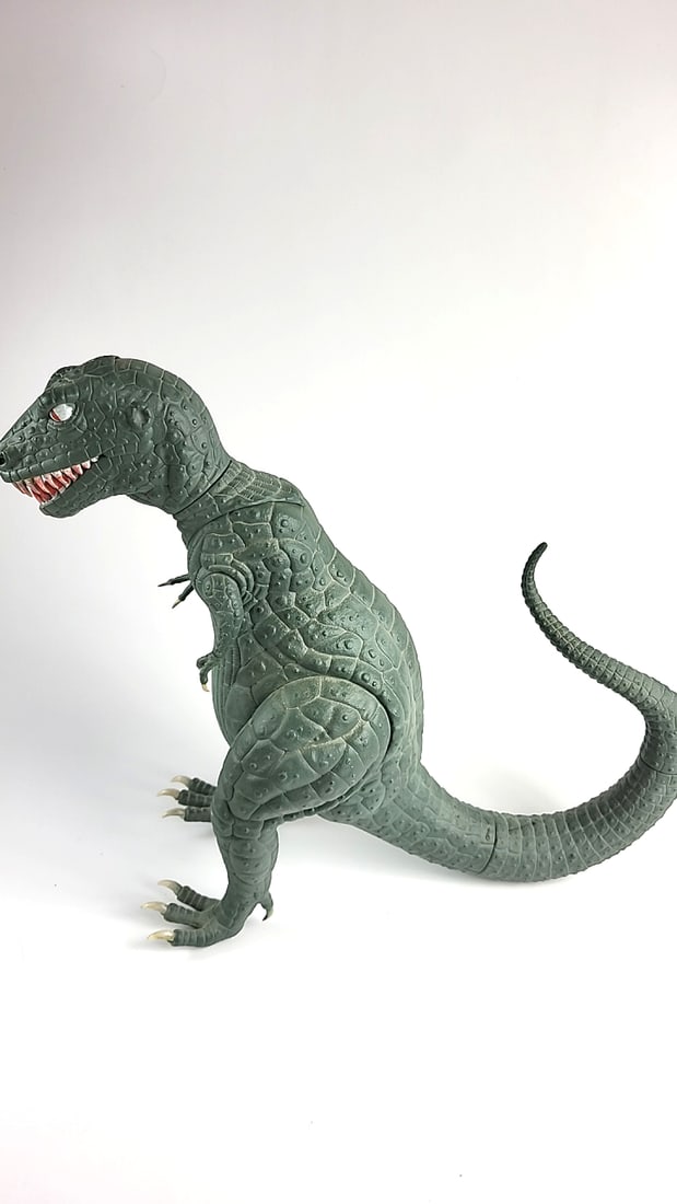 Large T-Rex Dinosaur Action Figure Toy Collectible Cast Plastic Green Monster Kaiju Articulated C... - 5