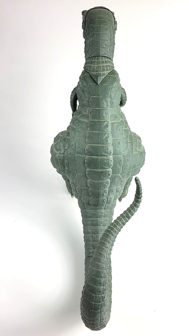 Large T-Rex Dinosaur Action Figure Toy Collectible Cast Plastic Green Monster Kaiju Articulated C... - 6