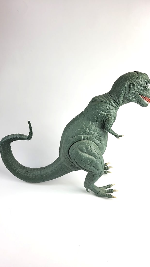 Large T-Rex Dinosaur Action Figure Toy Collectible Cast Plastic Green Monster Kaiju Articulated C... - 7