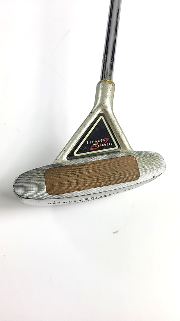 Vintage Bermuda Triangle Golf 35" Mallet Putter Grand Bahama Silver Finish with Copper Insert - 2