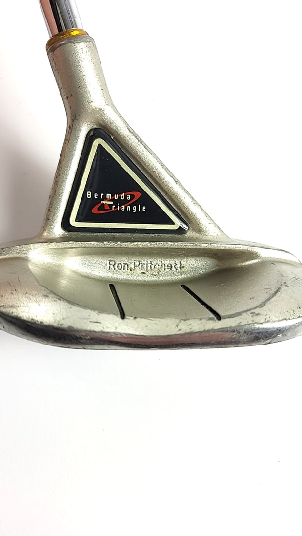 Vintage Bermuda Triangle Golf 35" Mallet Putter Grand Bahama Silver Finish with Copper Insert - 3