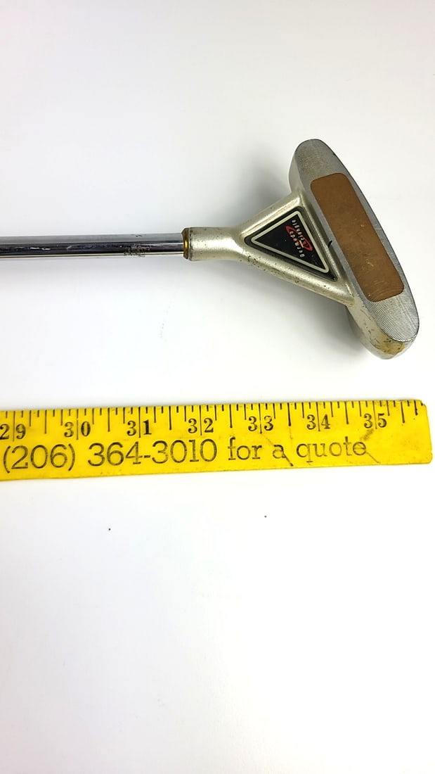 Vintage Bermuda Triangle Golf 35" Mallet Putter Grand Bahama Silver Finish with Copper Insert - 5
