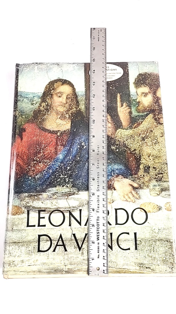 Leonardo Da Vinci Large Art Book 1645 Illustrations Hardcover Complete Works Printed In Japan - 2