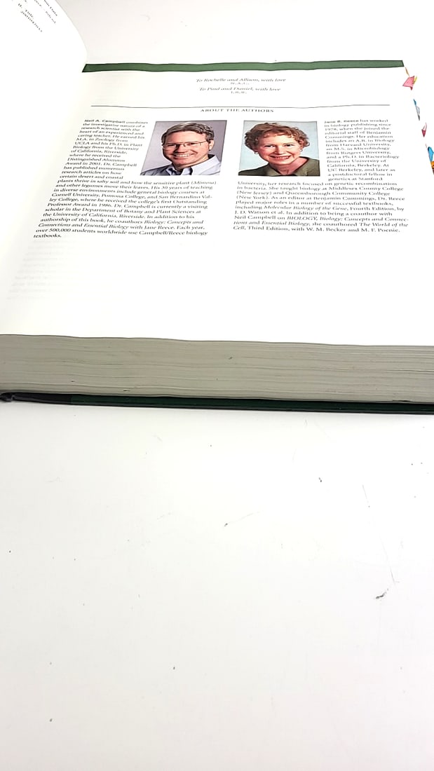 Biology Textbook Sixth Edition Campbell Reece Green Hardcover Science Academic Book - 5