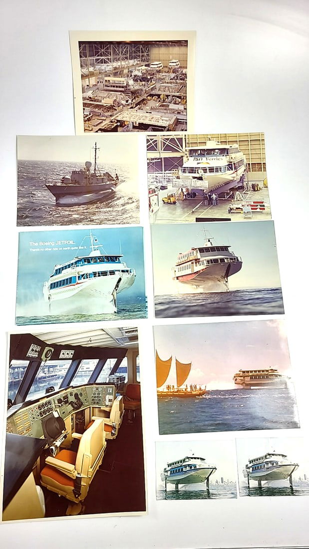 Boeing Jetfoil Photos Collection - Ship Construction, Interiors, and Sea Operations Etc: This is a general auction of estate goods. All items as as pictured. Local pick up will be on 3/14 at our warehouse in Sodo (3429 Airport Way S) from 10am-1pm. Items not picked up will be subjec