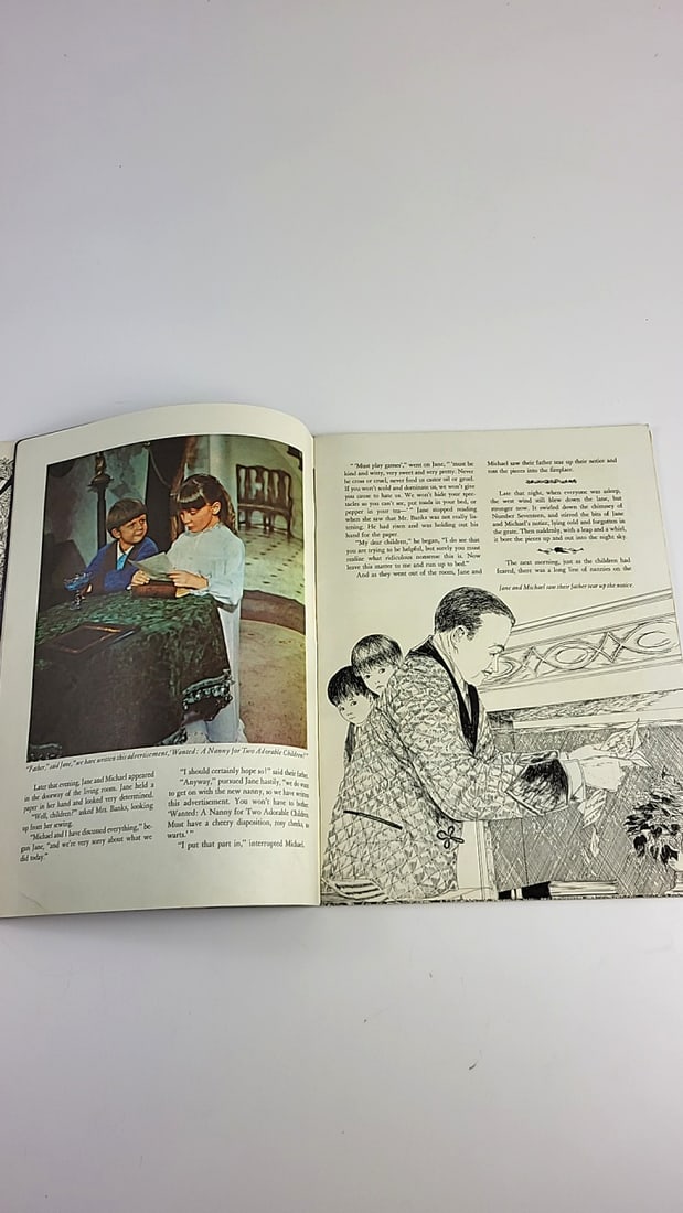 Disney Mary Poppins Book Golden Press Vintage Illustrated Collectible 1964 - 7