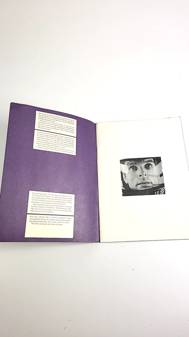 2001 A Space Odyssey Movie Program Booklet Vintage Silver Cover - 2