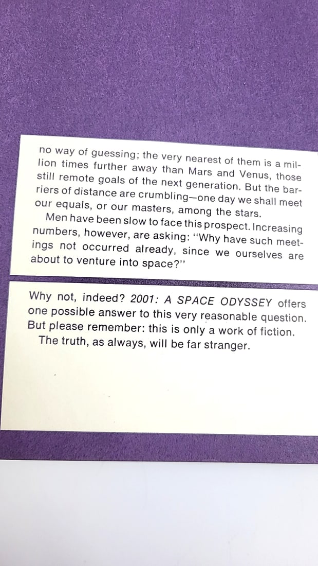 2001 A Space Odyssey Movie Program Booklet Vintage Silver Cover - 4