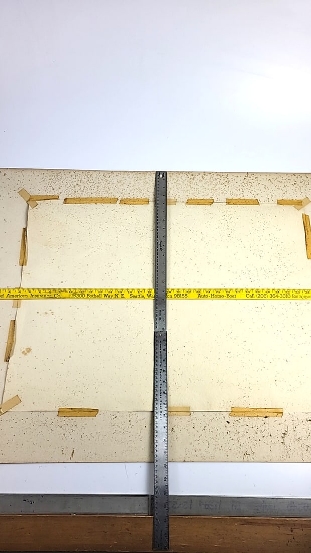 Abstract Artwork Painting Oil On Paper #2 - 38" x 30" Signed By George Kosanovic 1964 ðŸ&# - 6