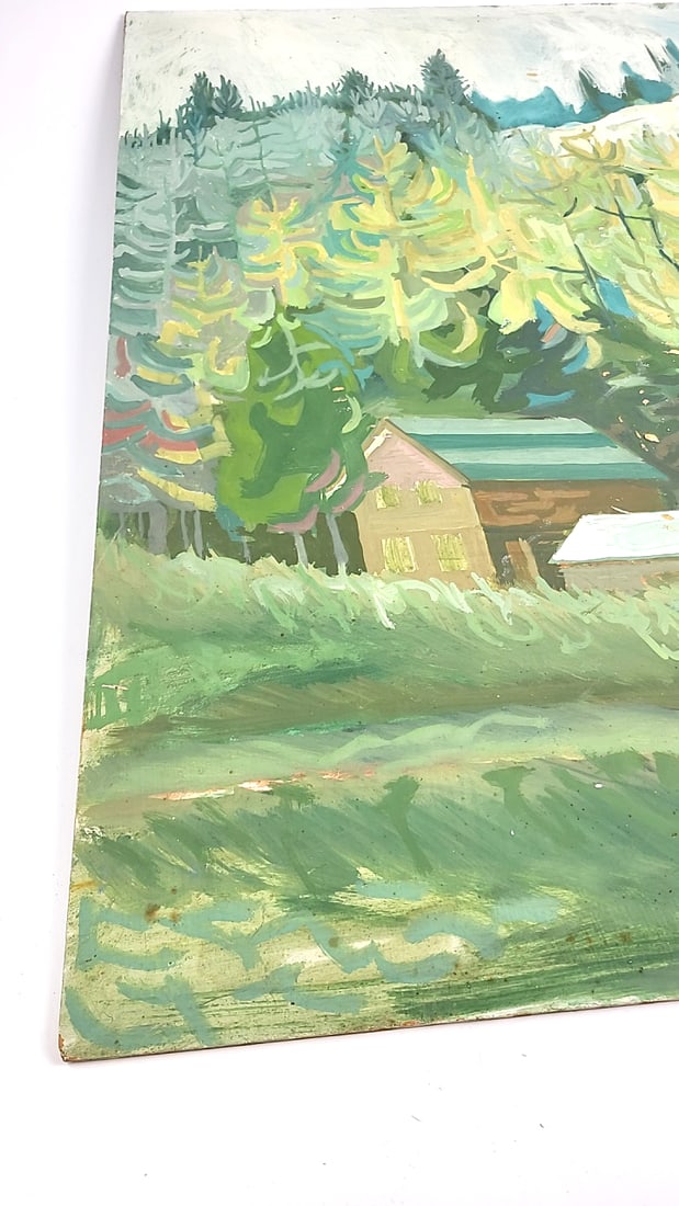 Abstract Artwork Painting Oil On Board 32" x 24" Signed By George Kosanovic ðŸ–¼ - 3