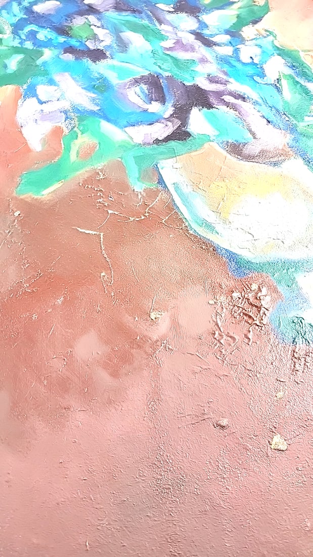 Large Abstract Artwork Painting Textured Oil On Board #2 Signed By George Kosanovic 48" x 34" - 5