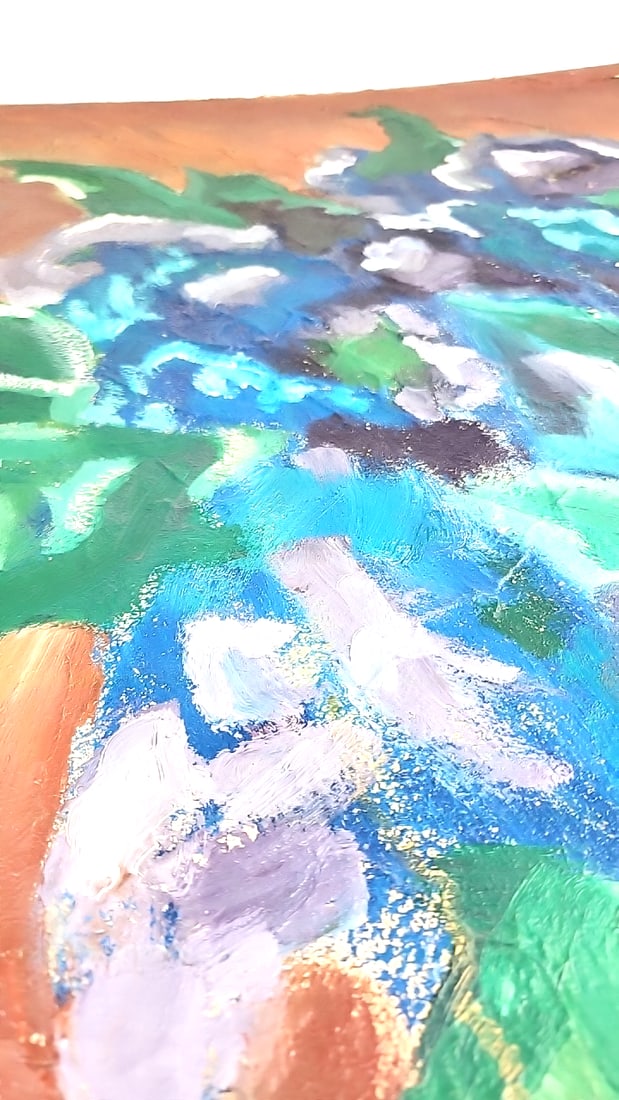 Large Abstract Artwork Painting Textured Oil On Board #2 Signed By George Kosanovic 48" x 34" - 7