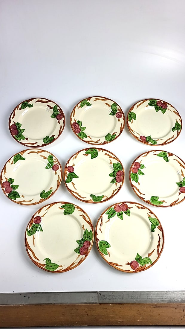 Set Of 8 Franciscan "Apple" 10.5" Ceramic Dinner Plates ðŸ½ ðŸ˜& (1 of 5)